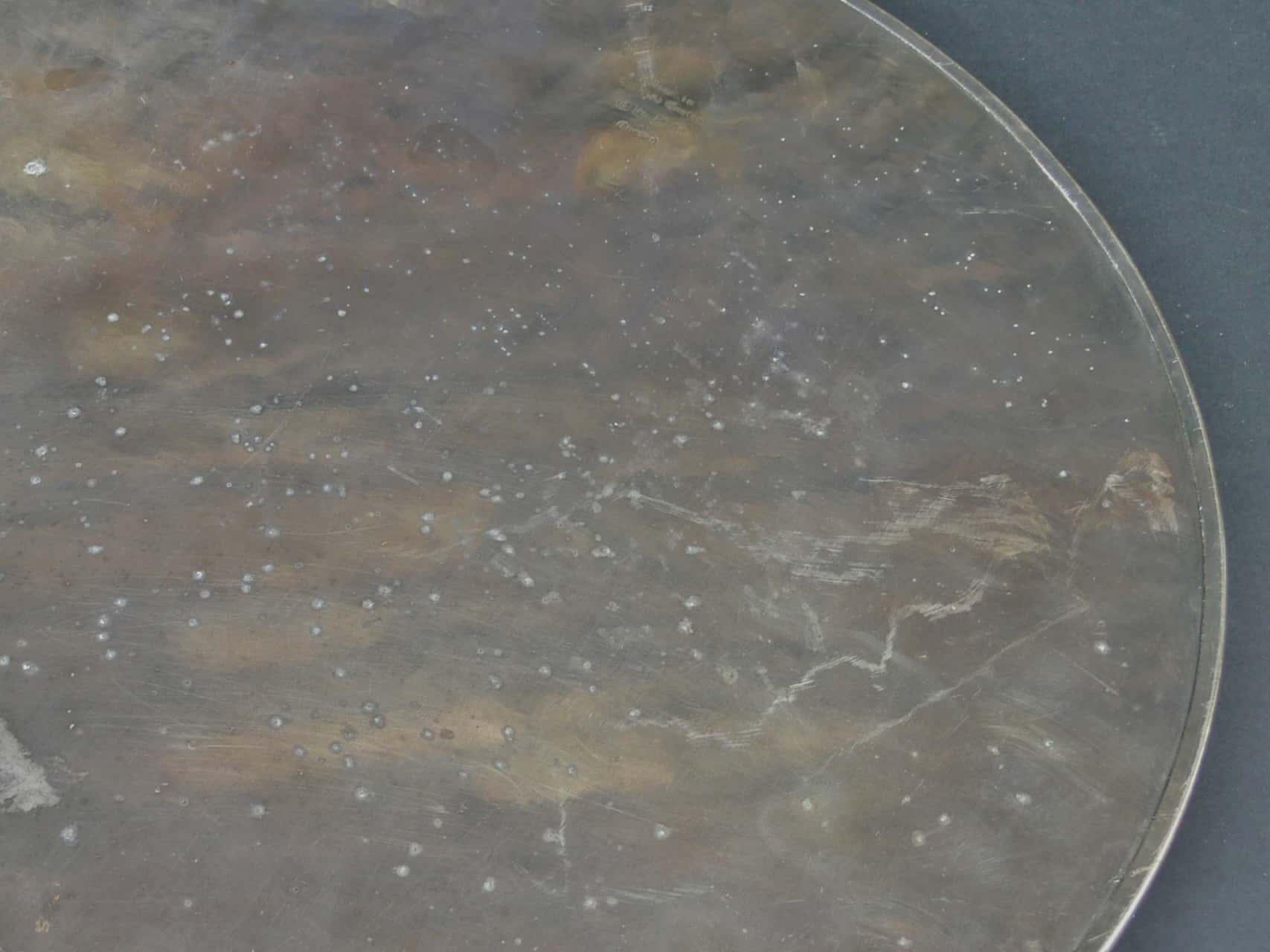 Vintage Round Sheffield Silver Plated Tray